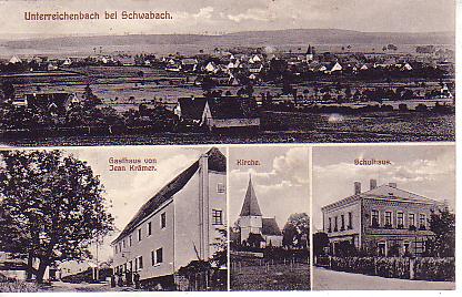 Unterreichenbach PLZ 8540 Posthilfsstellenstempel