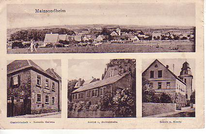 Mainsondheim PLZ 8716