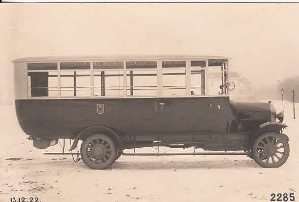 Omnibus der Fa. MAN Nürnberg 1922