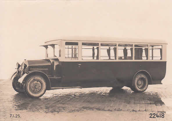 Omnibus der Fa. MAN Nürnberg 1925