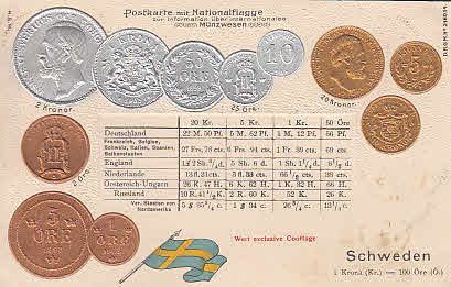 Ak Münzen Schweden