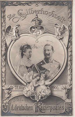 Zur Silberhochzeit den deutschen Kaiserpaares