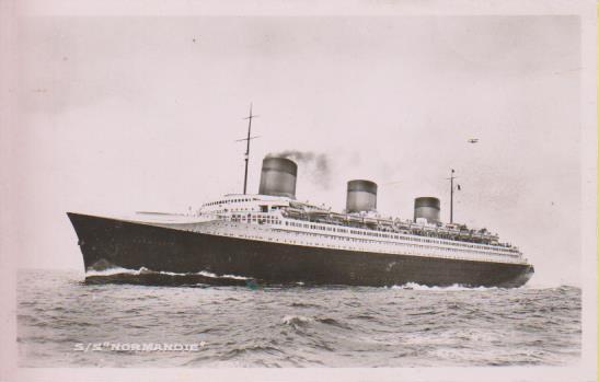 Dampfer " French Line S/S Normandie"
