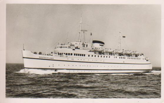 Dampfer "Bundesbahn-Hochsee-Fährschiff / Deutschland"