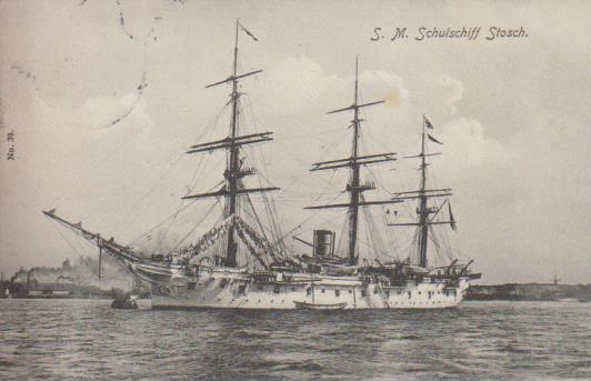 Dampfer " S.M. Schulschiff Stosch"