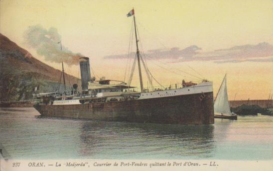 Dampfer " Oran - La Medjerda"