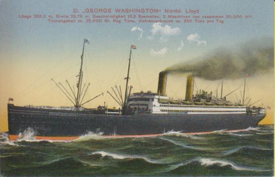 Dampfer "Norddeutscher Llyod - George Washington"