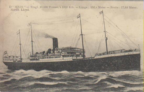 Dampfer "Norddeutscher Llyod - Main"