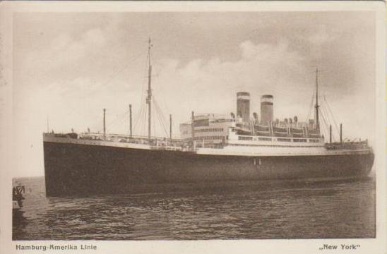 Dampfer "Hamburg - America Linie - New York "