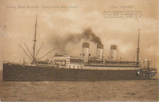 Dampfer "Cap Polonio"