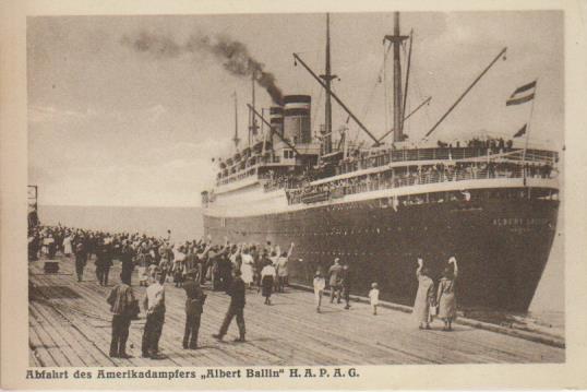 Dampfer "Hamburg - America Linie - Albert Ballin"