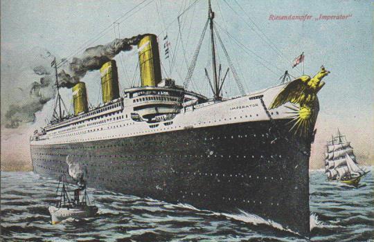 Dampfer "Hamburg - America Linie - Imperator"