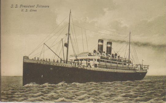 Dampfer " S.S. President Fillmore "
