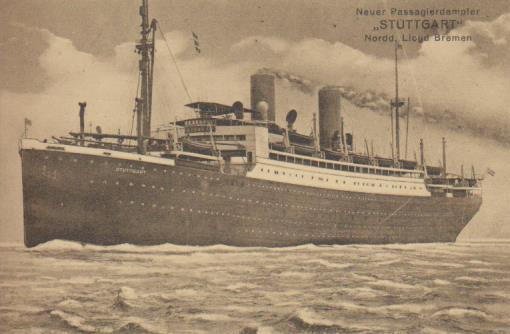 Dampfer "Norddeutscher Llyod - Stuttgart "