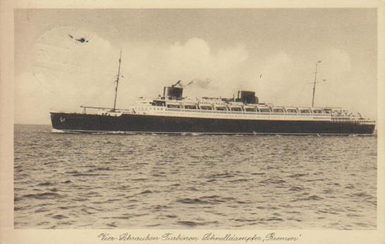 Dampfer "Hamburg - America Linie - Bremen "