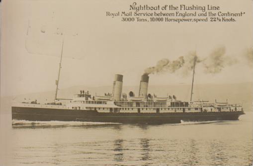 Dampfer " Nightboat of the Flushing Line "