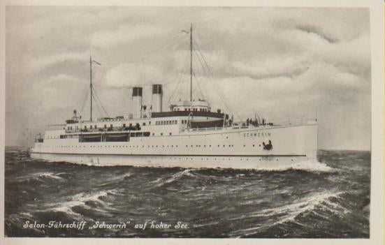 Salon Fährschiff Schwerin auf hoher See