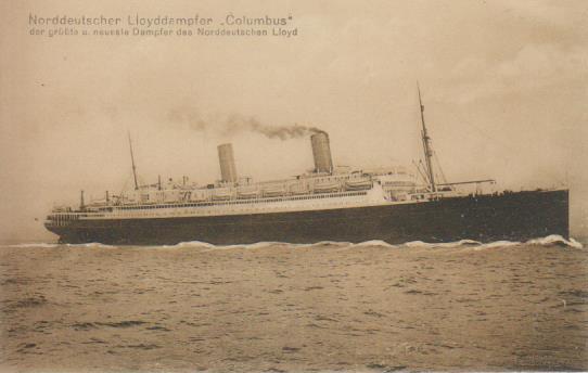 Dampfer "Norddeutscher Llyod - Columbus "