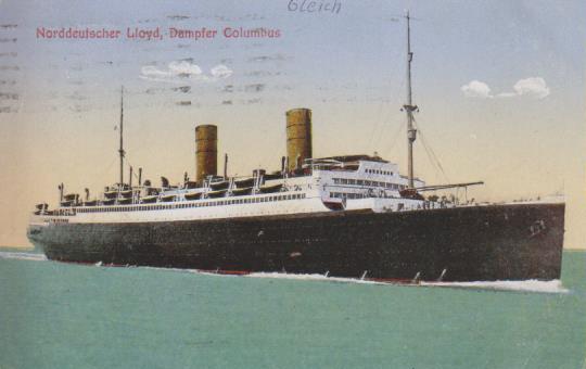 Dampfer "Norddeutscher Llyod - Columbus "