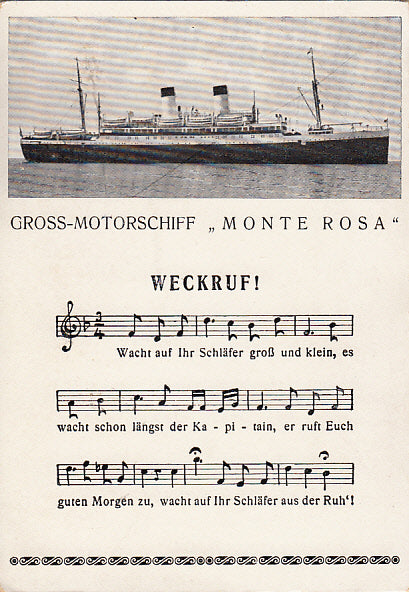 Gross Motorschiff Monte Rosa