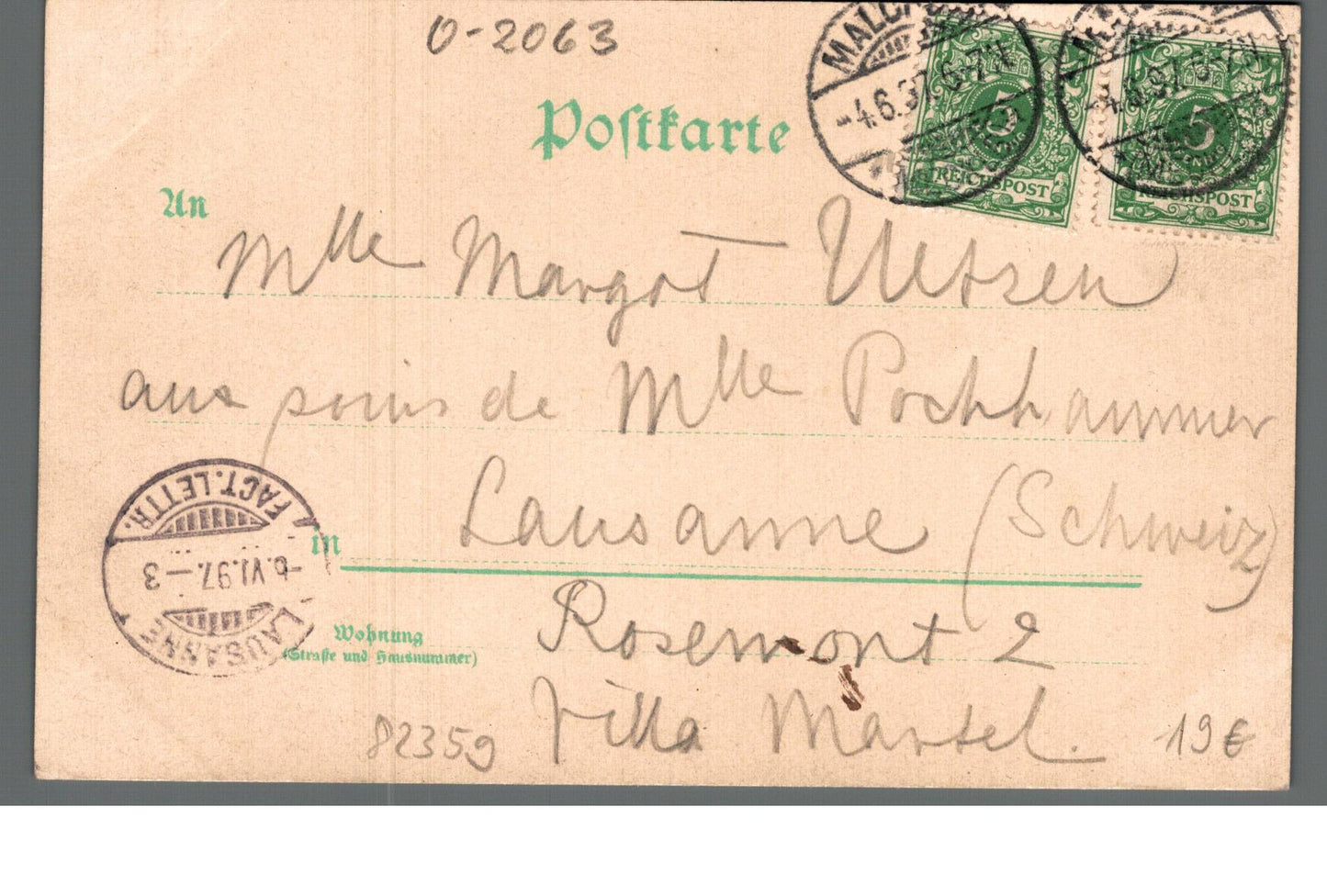 Malchow i. Mecklbg PLZ O-2063