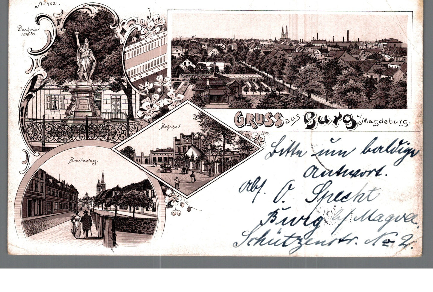 Burg bei Magdeburg PLZ O-3270