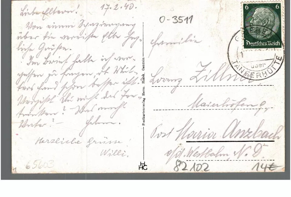 Grieben/Tangerhütte PLZ O-3511