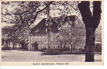 Spechtshausen PLZ O-8211