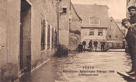 Fürth PLZ 8510 Hochwasser Ak