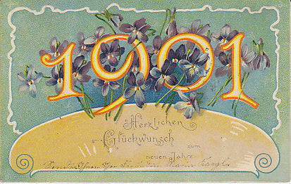 Jahreszahlen Neujahrswunsch 1901