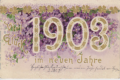 Jahreszahlen Neujahrswunsch 1903