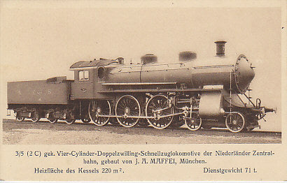 Schnellzug Lokomotive, Maffei, Niederländische Zentralbahn