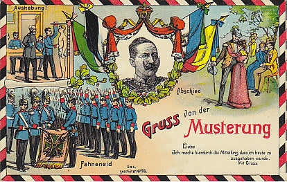 Gruss von der Musterung, Abschied Aushebung Fahneneid