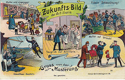 Gruss von der Musterung, Atillerie, Zukunfts Bild der Atillerie