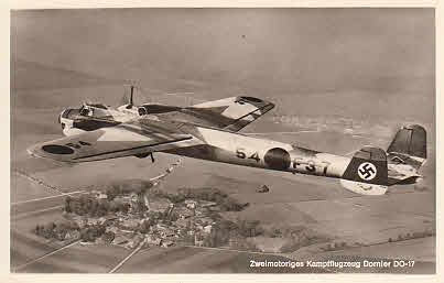 Dornier DO17 mit Hackenkreuz