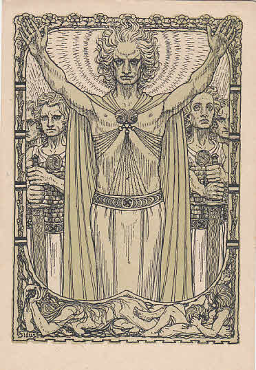 Künstler Karte Fidus Höppener Nr.72