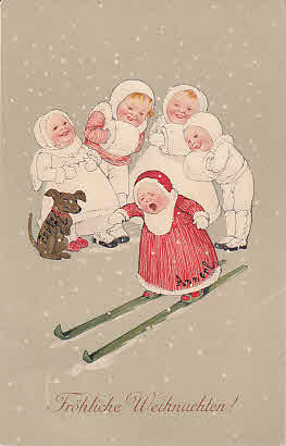 Künstler Karte Wintersport