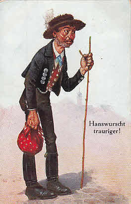 Hanswurscht trauriger