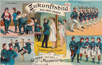 Gruß von der Musterung Zukunftsbild aus dem Heere