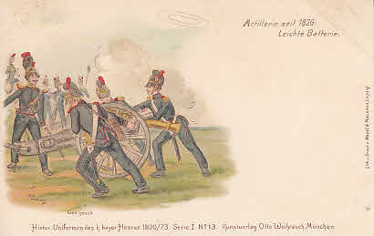 Artillerie seit 1826 leichte Batterie