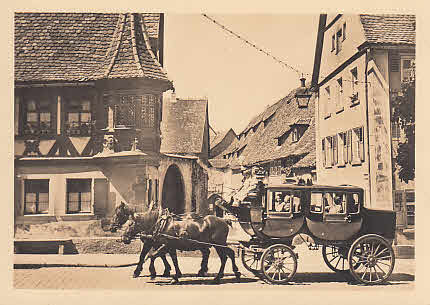 Postkutsche Rothenburg Tauber