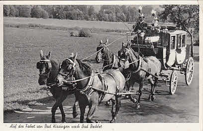 Postkutsche von Bad Kissingen nach Bad Bocklet