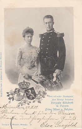 Herzogin Elisabeth Bayern und Prinz Albert Belgien