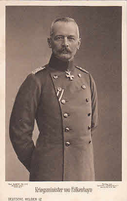 Kriegsminister von Falkenhayn