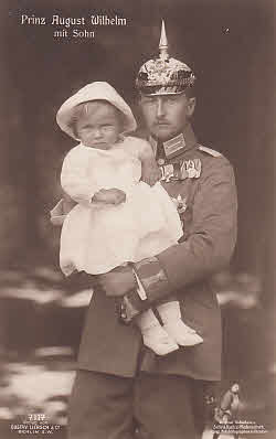 Prinz August Wilhelm mit Sohn