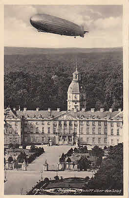 Zeppelin über Karlsruhe