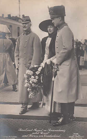 Prinz Ernst August zu Braunschweig nebst Braut und Herzog von Cumberland