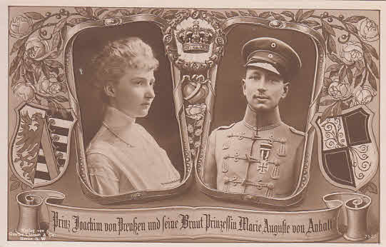 Prinz Joachim von Preußen und Prinzessin Marie Auguste von Anhalt