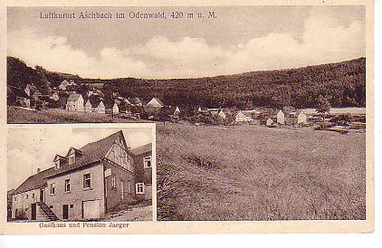 Aschbach PLZ 6948 Landpoststempel