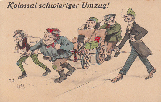 Kolossal schwieriger Umzug